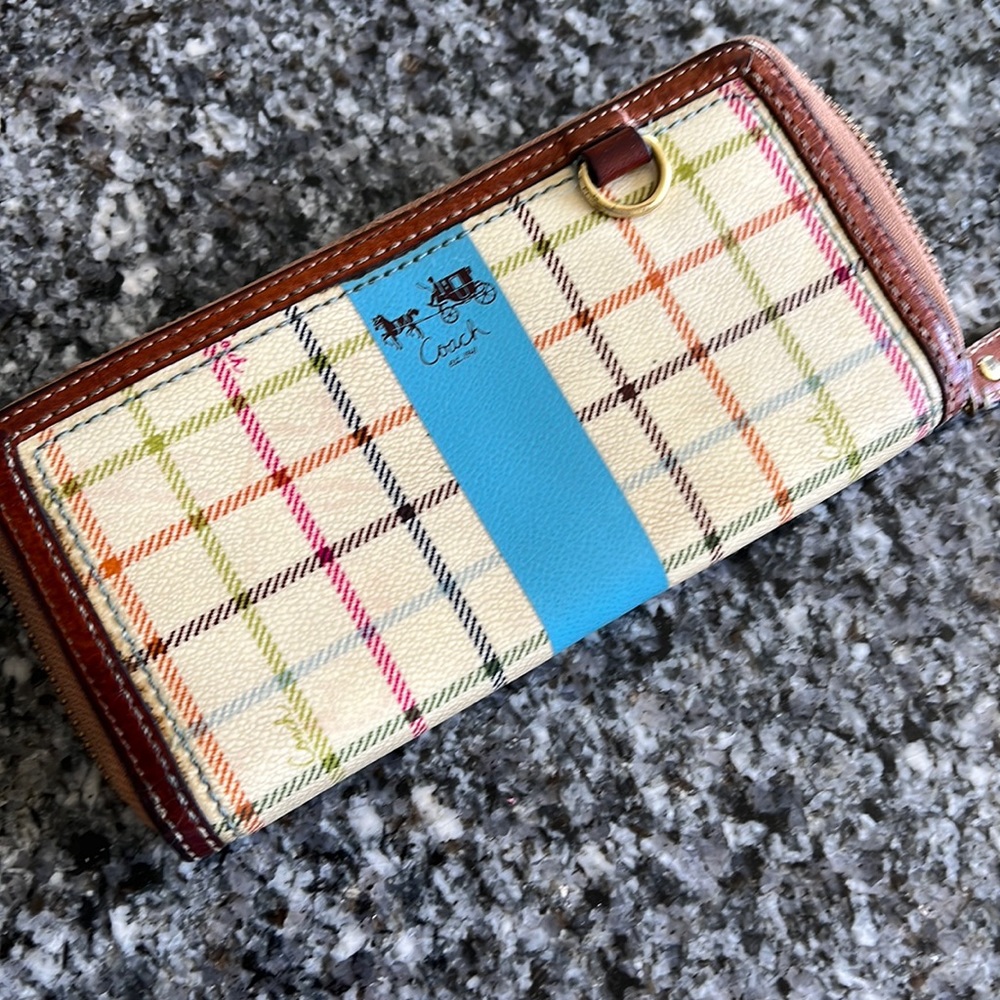 Coach Heritage Tattersall Wallet
